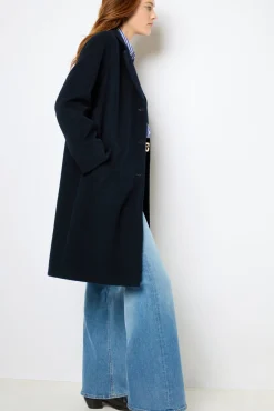 Straight cut wool coat - LATHICIA