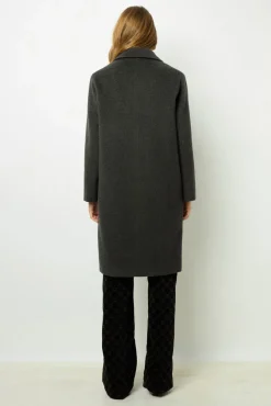 Straight cut wool coat - LATHICIA