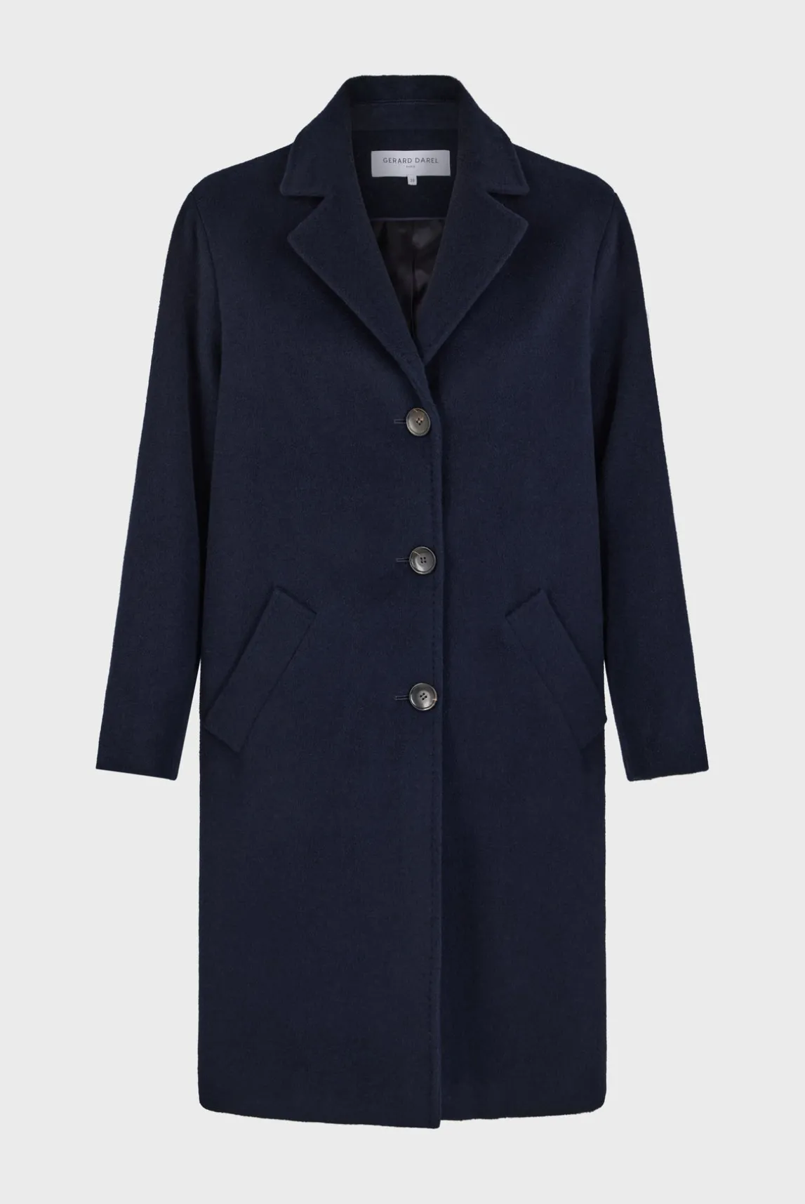 Straight cut wool coat - LATHICIA
