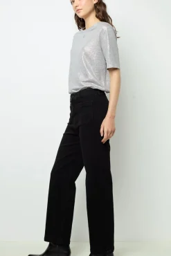 Straight-leg, wide black jeans - NEVAE
