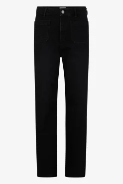 Straight-leg, wide black jeans - NEVAE