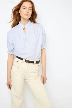 Striped popelin blouse - BAO