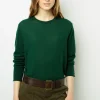 Sweater in fine wool with round neck - JADE
