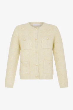 Thick cardigan with sequins - JANELLY
