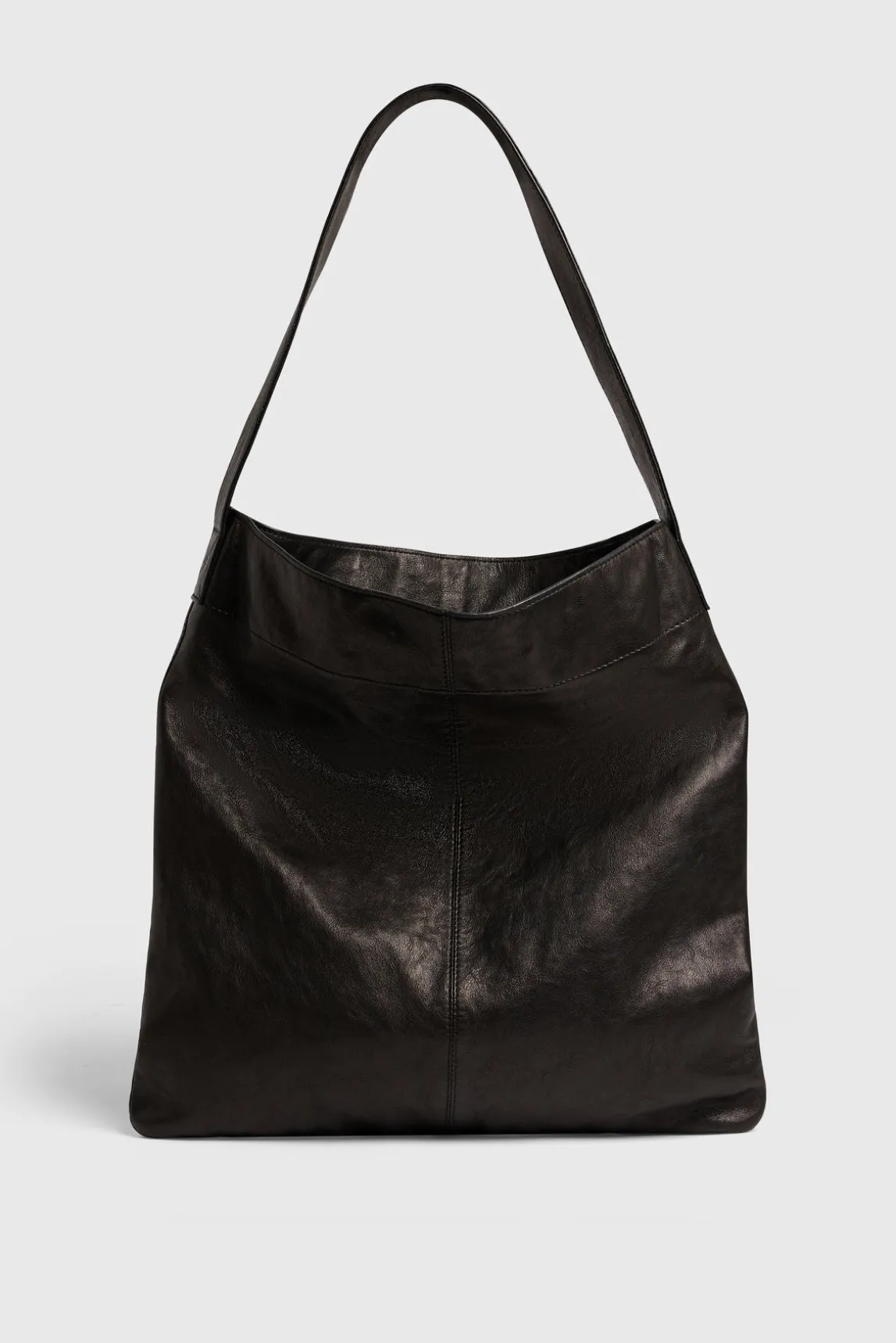 Totebag in washed sheep leather - LADY