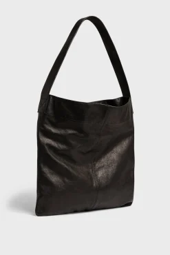 Totebag in washed sheep leather - LADY
