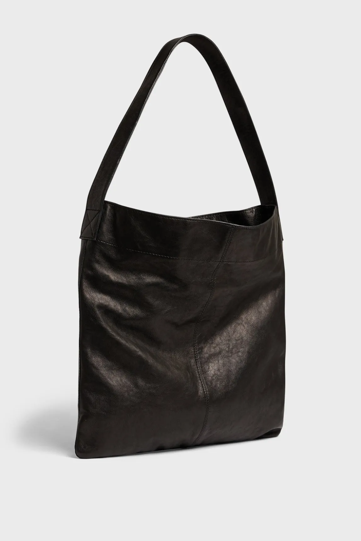 Totebag in washed sheep leather - LADY
