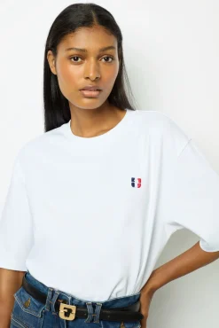 Tricolor monogrammed t-shirt - ALEXANDRINE