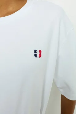 Tricolor monogrammed t-shirt - ALEXANDRINE