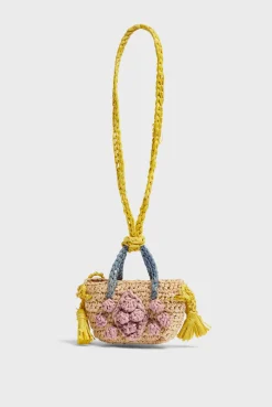 Tricolor raffia charm - CHARM 24