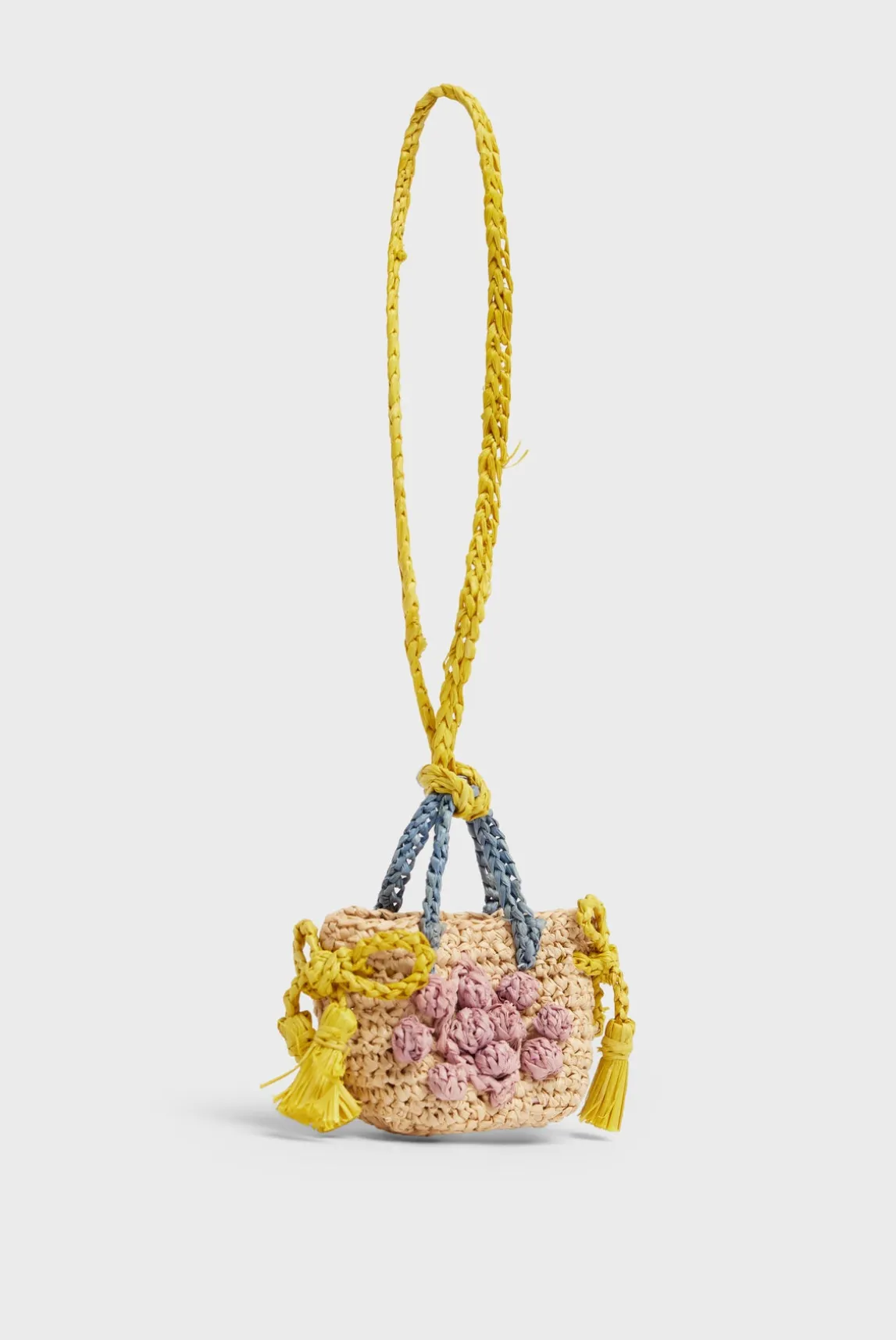 Tricolor raffia charm - CHARM 24