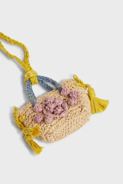 Tricolor raffia charm - CHARM 24