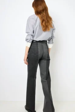Two-tone flared jeans - ANNA