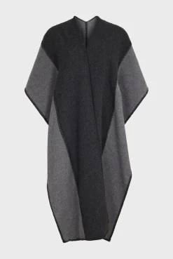 Two-tone poncho - DAMYNN