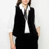 Velvet sleeveless jacket - MAIA
