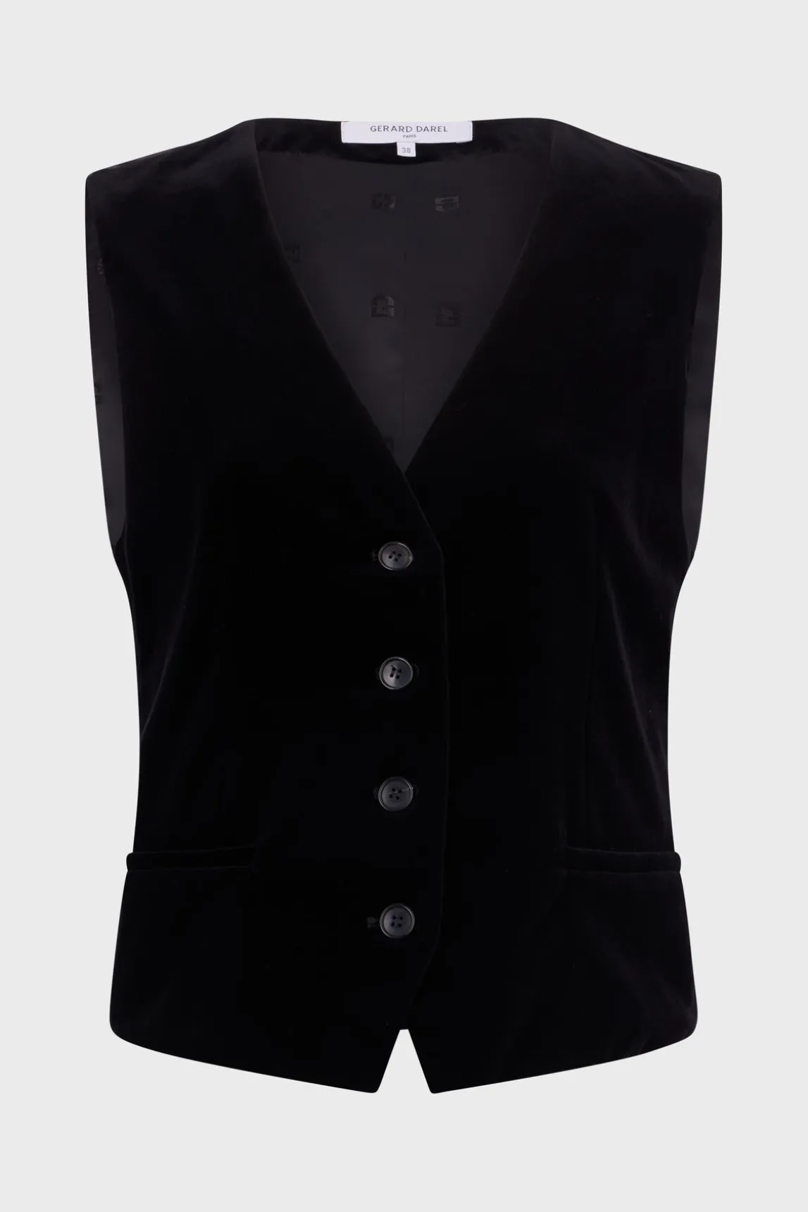 Velvet sleeveless jacket - MAIA