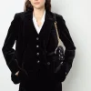 Velvet straight blazer - MAEVA