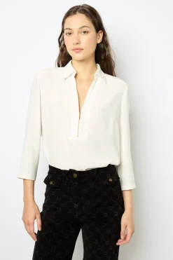 Velvet straight blazer - MAEVA