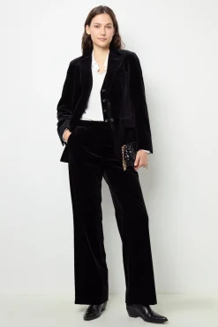Velvet straight blazer - MAEVA