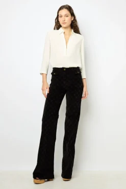 Velvet straight blazer - MAEVA