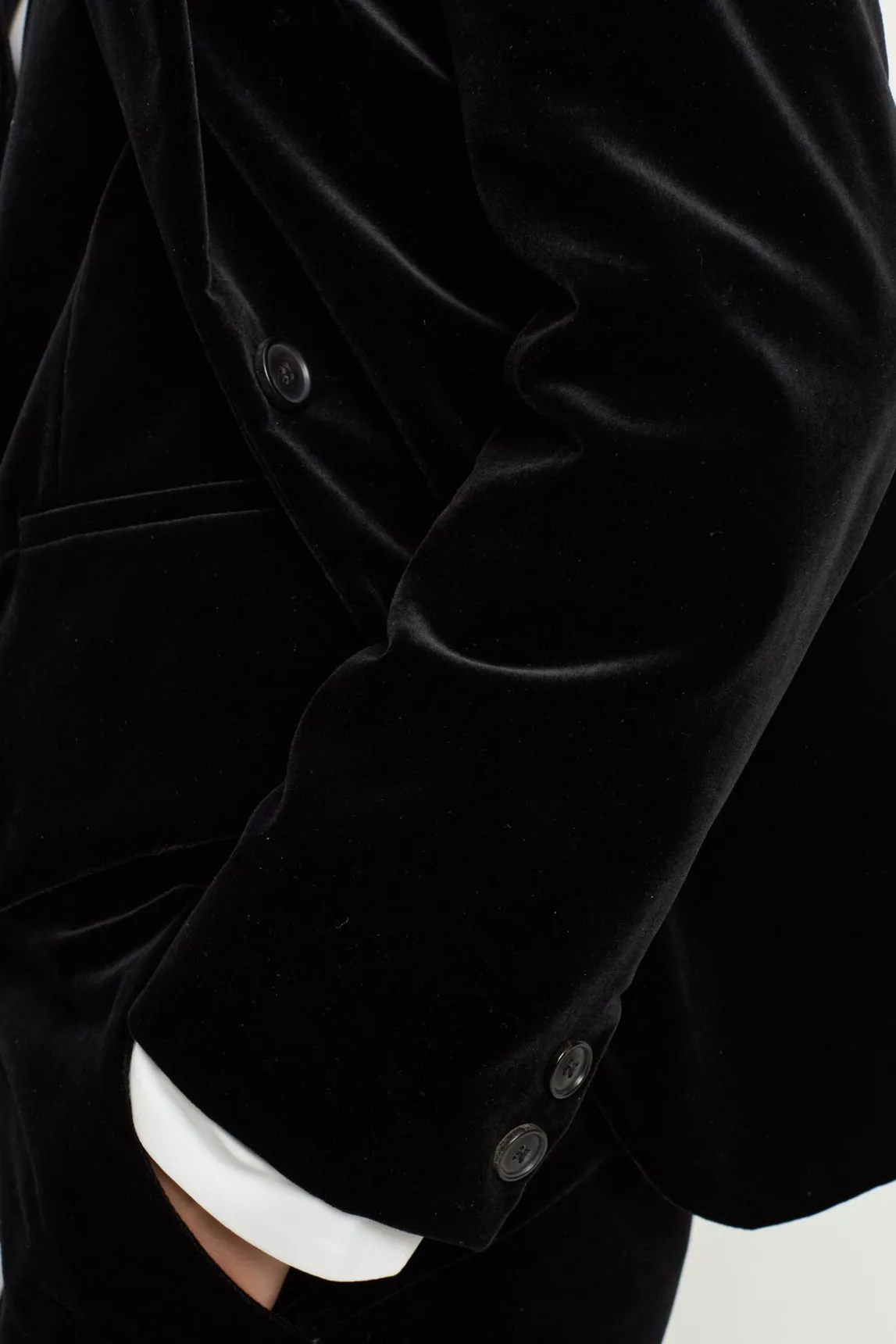 Velvet straight blazer - MAEVA