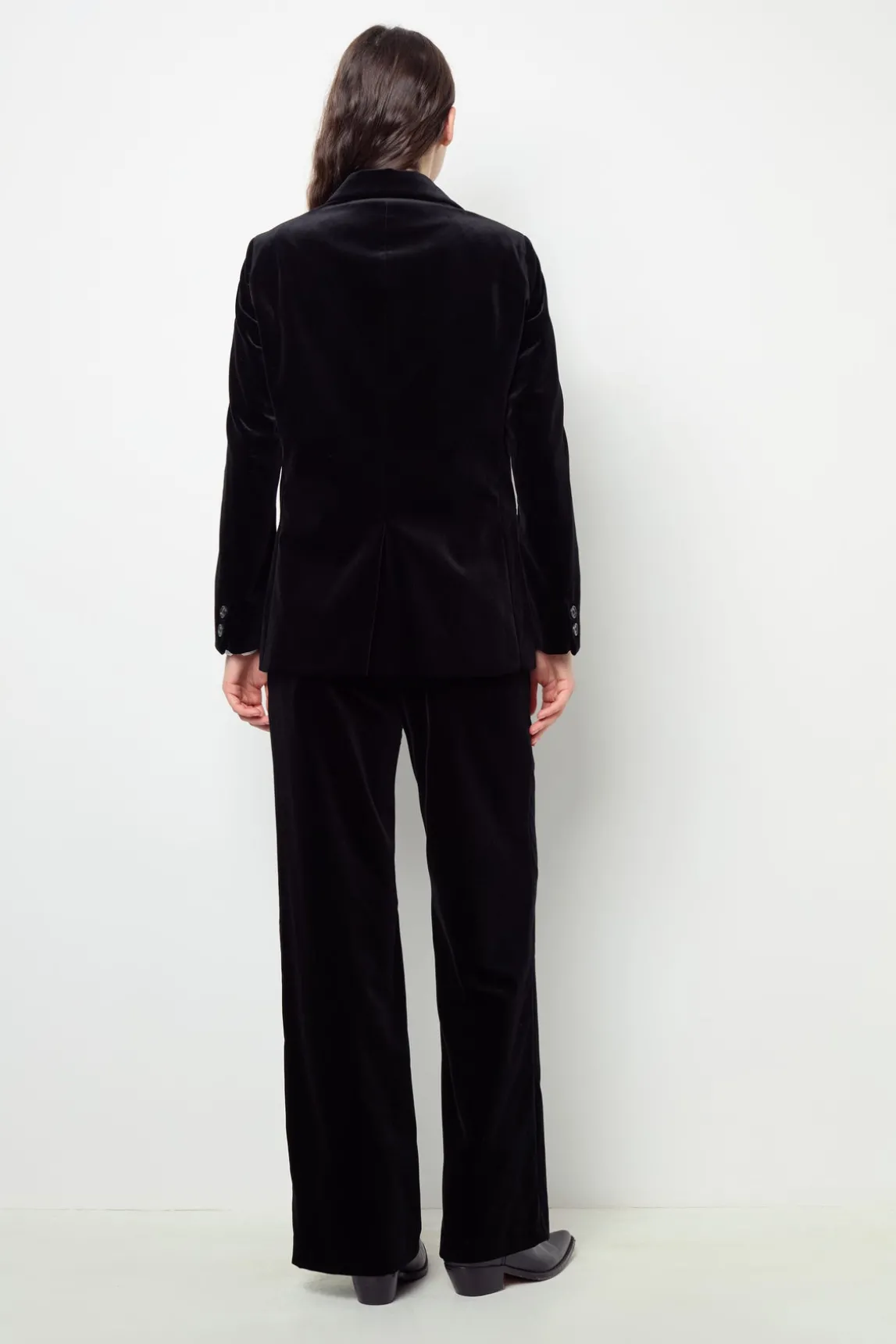 Velvet straight blazer - MAEVA