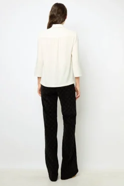 Velvet straight blazer - MAEVA