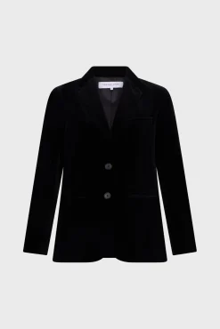 Velvet straight blazer - MAEVA