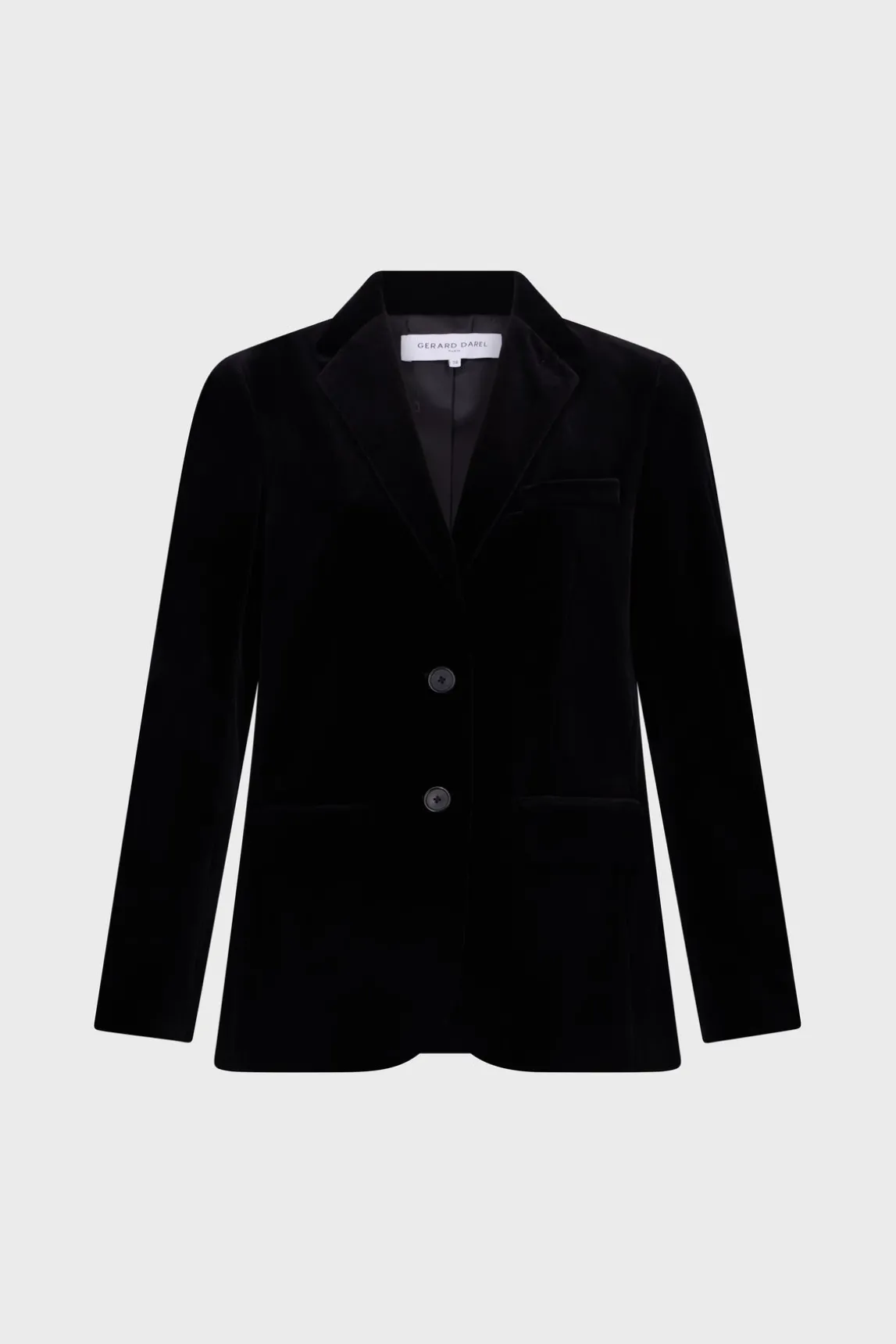 Velvet straight blazer - MAEVA