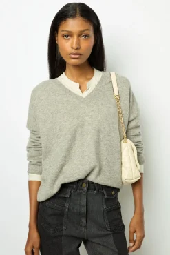 V-neck cashmere sweater - JANETTE