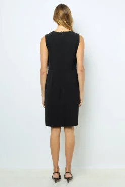 Waisted dress with gold chain - SAYANNA