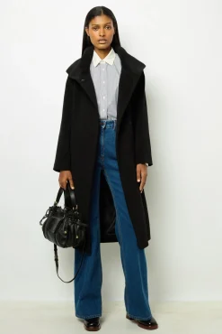 Waisted full-length coat - LANIE