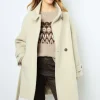 Waisted mid-length coat - LOUISE