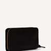 Walletin grainy leather metallic inside- WALLET