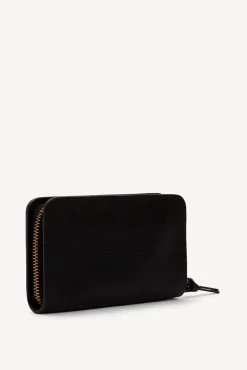 Walletin grainy leather metallic inside- WALLET