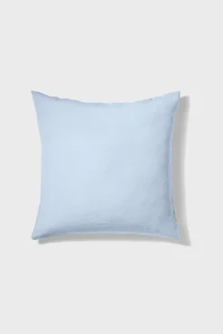 Washed linen pillowcase - sky blue