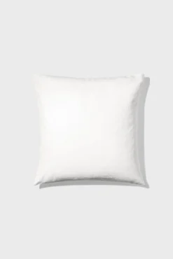 Washed linen pillowcase - white