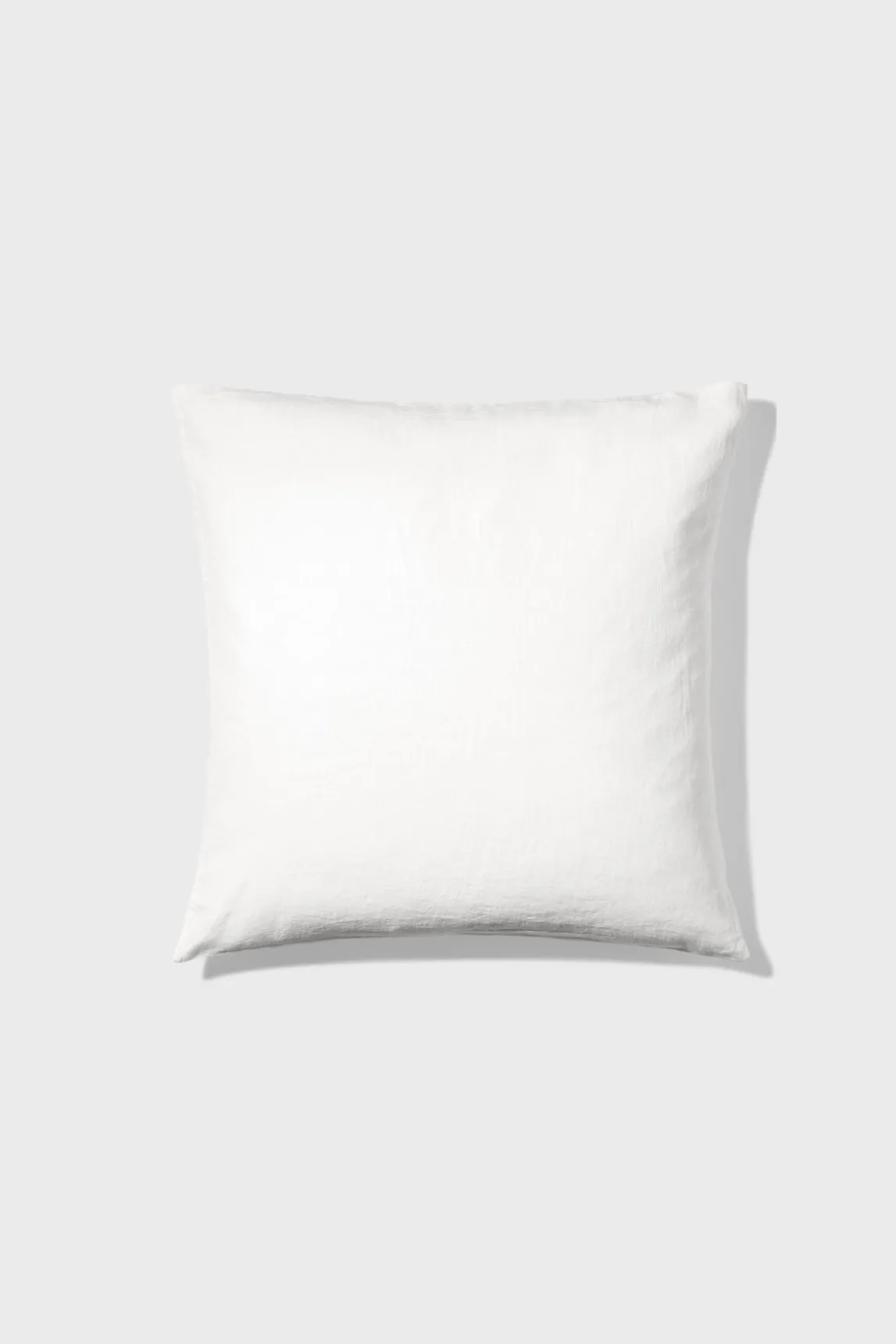 Washed linen pillowcase - white