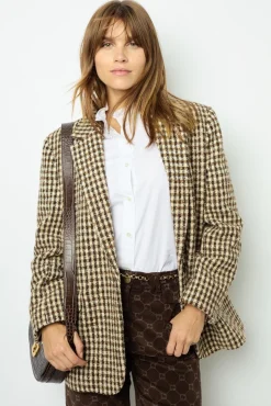 Wide check jacket - MANUELLE