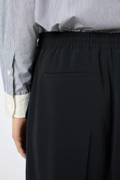 Wide-leg pants with elasticated waist - NELLY