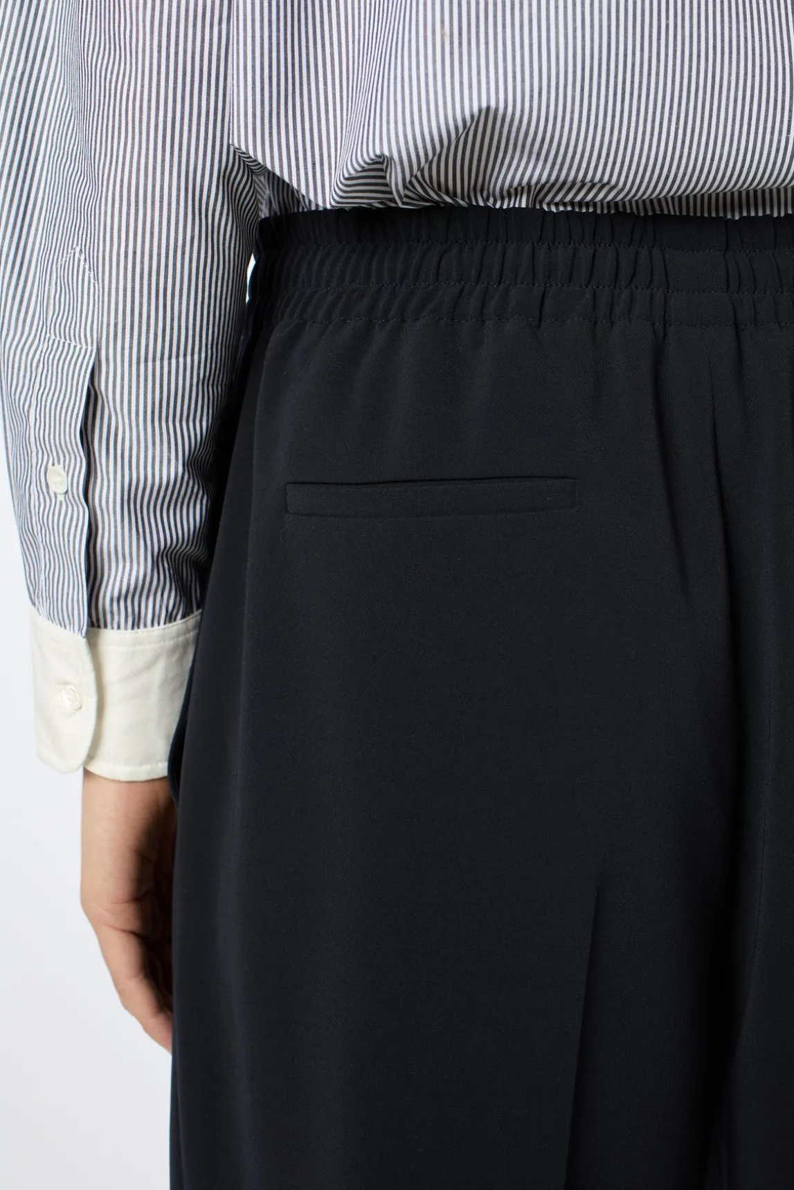 Wide-leg pants with elasticated waist - NELLY