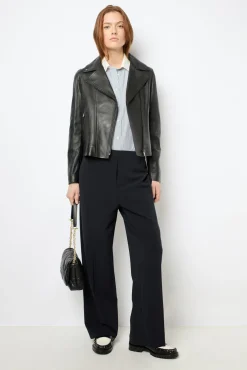 Wide-leg pants with elasticated waist - NELLY