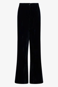 Wide-leg velvet pants - NORIA