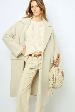 Wool and alpaca overcoat - LORIANNE