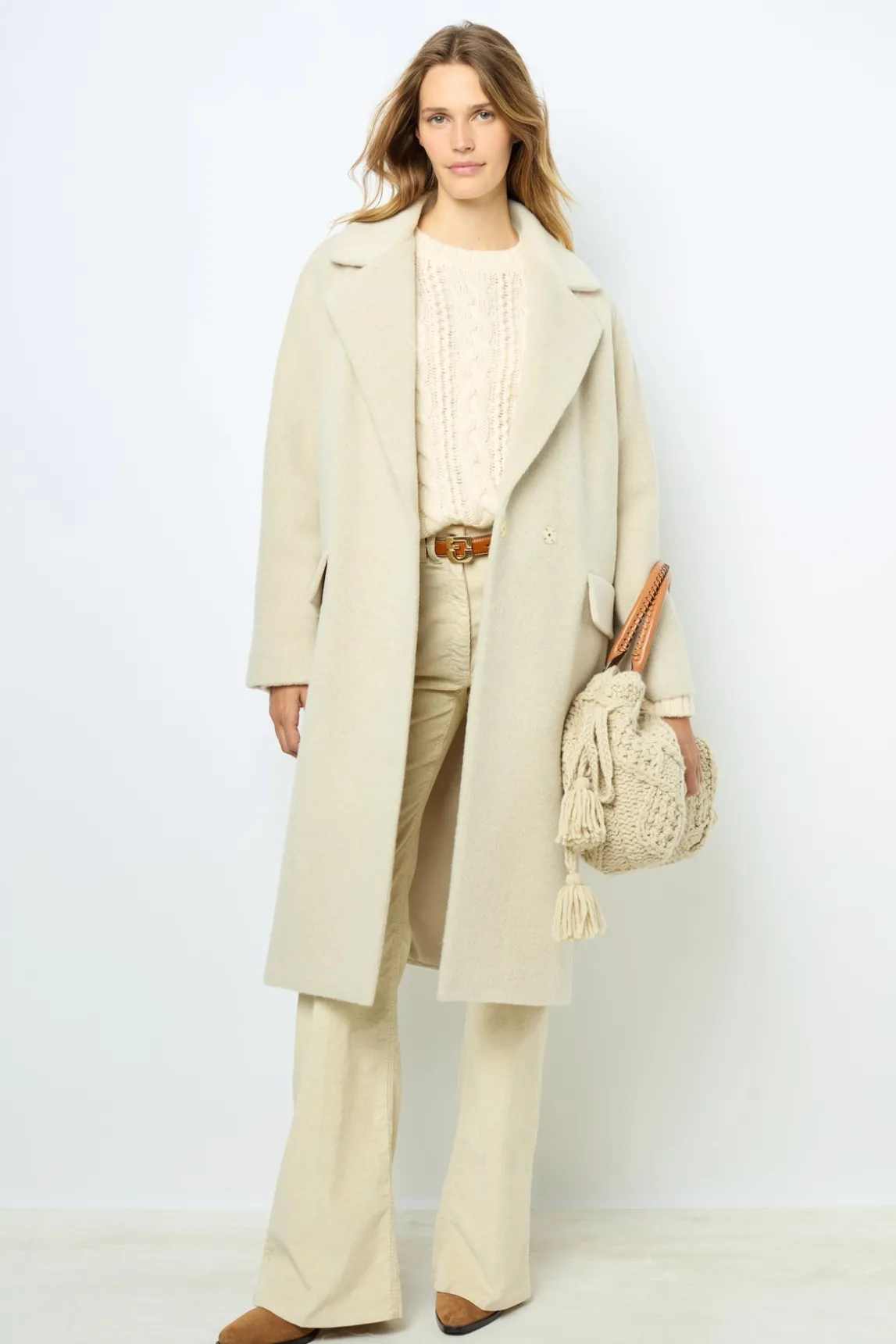 Wool and alpaca overcoat - LORIANNE
