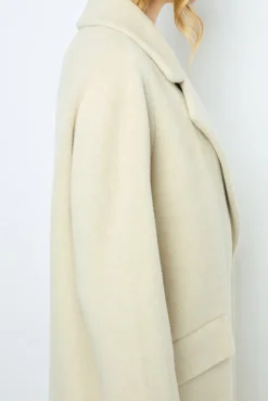 Wool and alpaca overcoat - LORIANNE