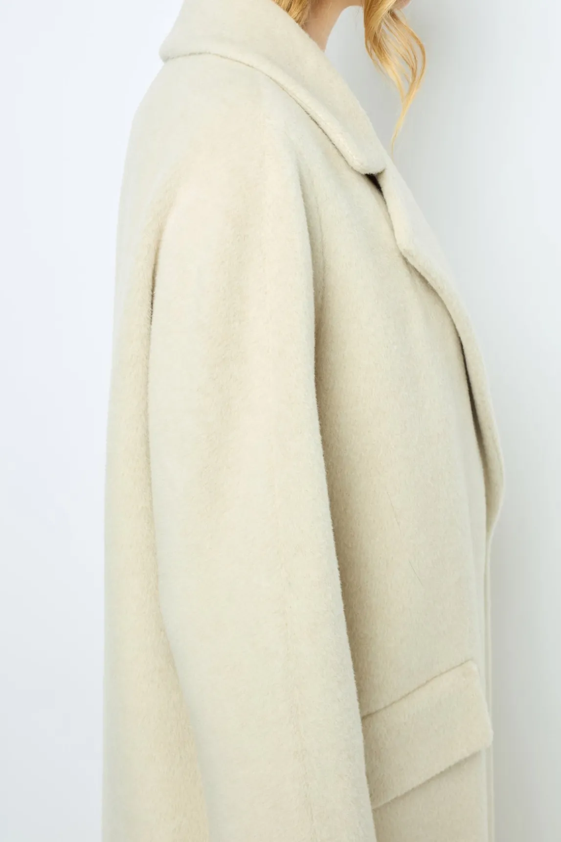 Wool and alpaca overcoat - LORIANNE