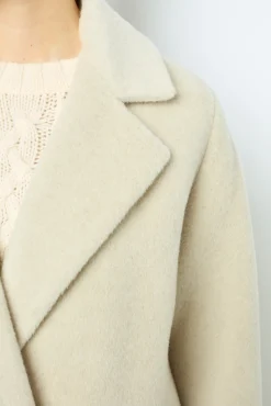 Wool and alpaca overcoat - LORIANNE