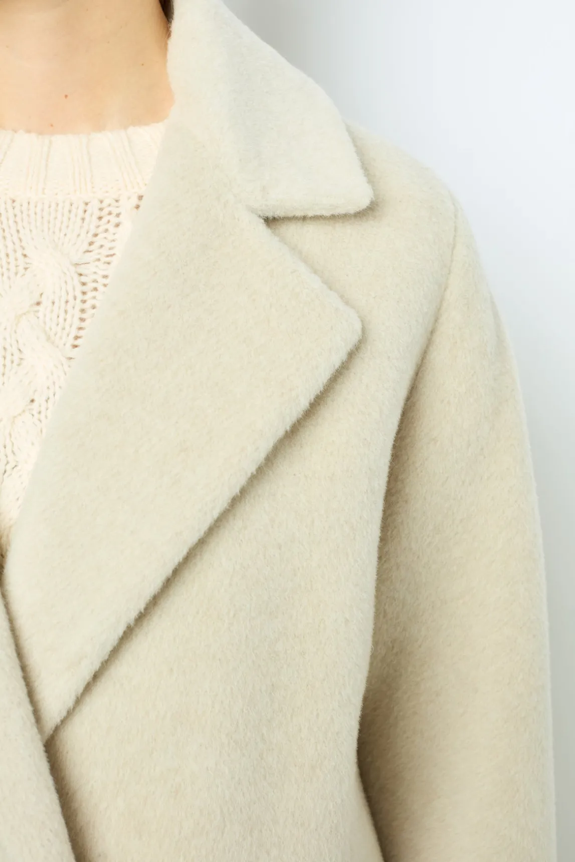 Wool and alpaca overcoat - LORIANNE