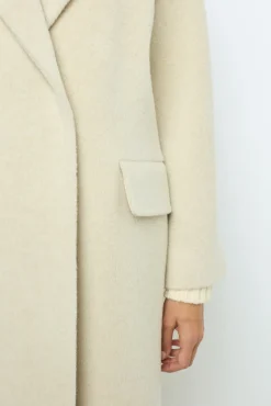 Wool and alpaca overcoat - LORIANNE